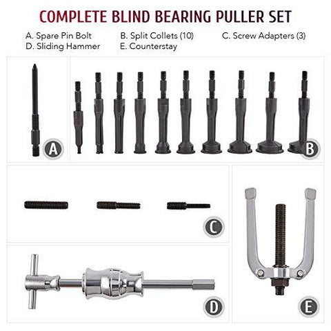 Bearing Puller Set, 5 Ton Capacity Bearing Separator, Pinion Wheel
