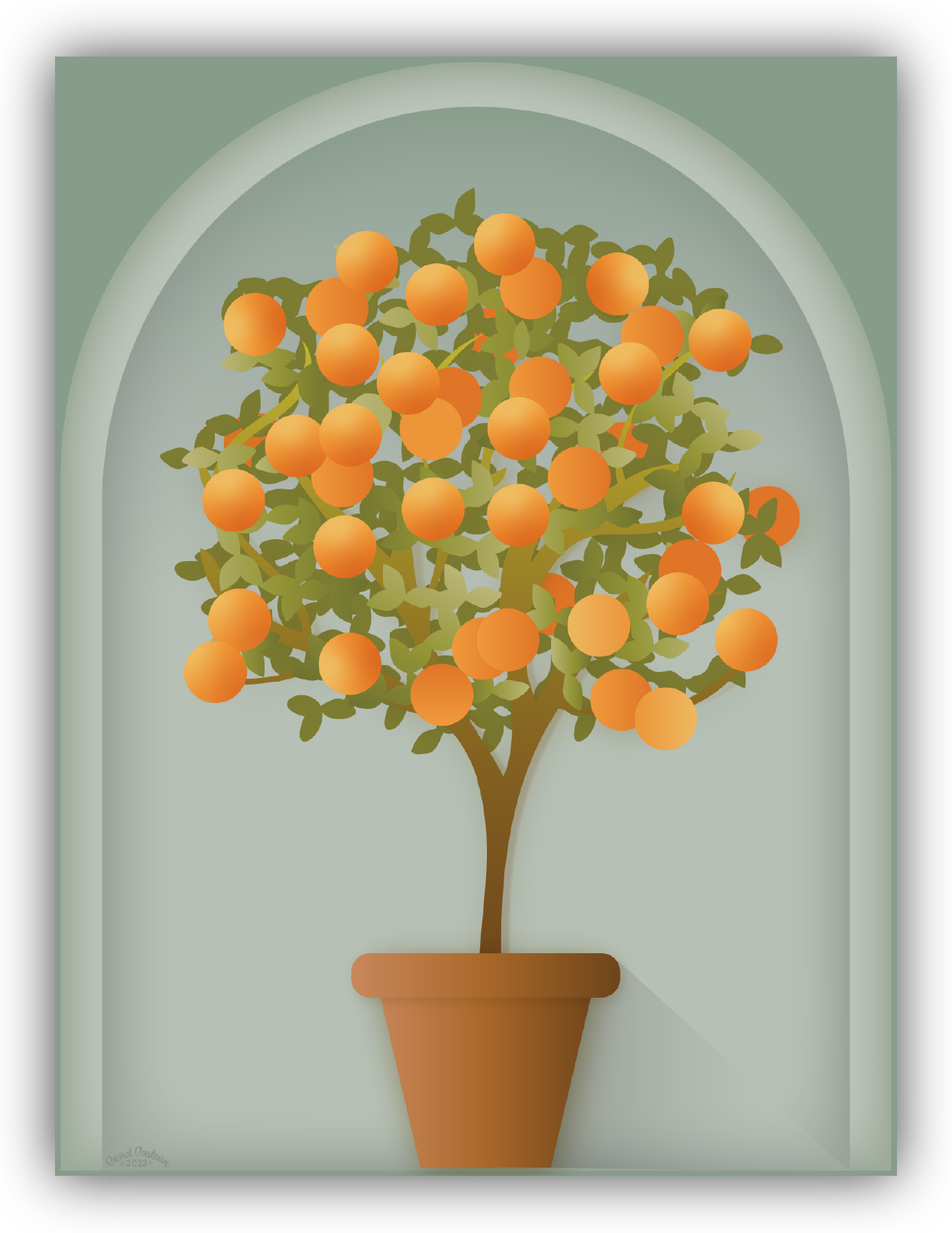 Template Orange Tree Image & Photo (Free Trial) | Bigstock