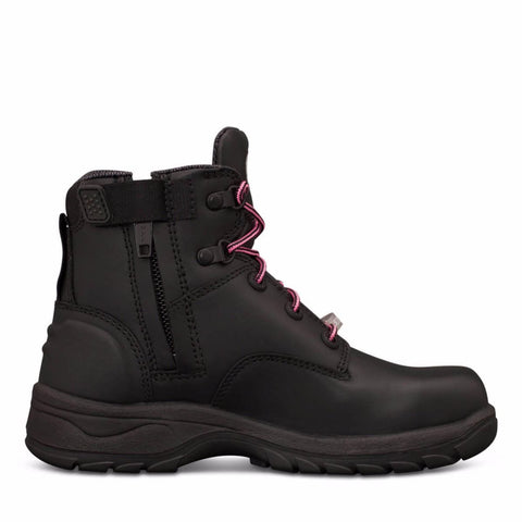 black safety boots womens