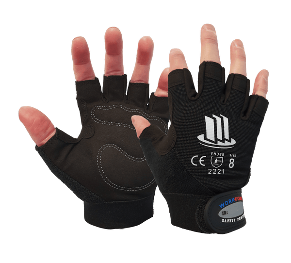 Workforce Medium Duty Fingerless Mechanics Glove – Visual Workwear