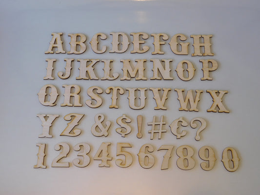 6 INDIVIDUAL Fatty Font Letters & Numbers – Make a Wood Sign