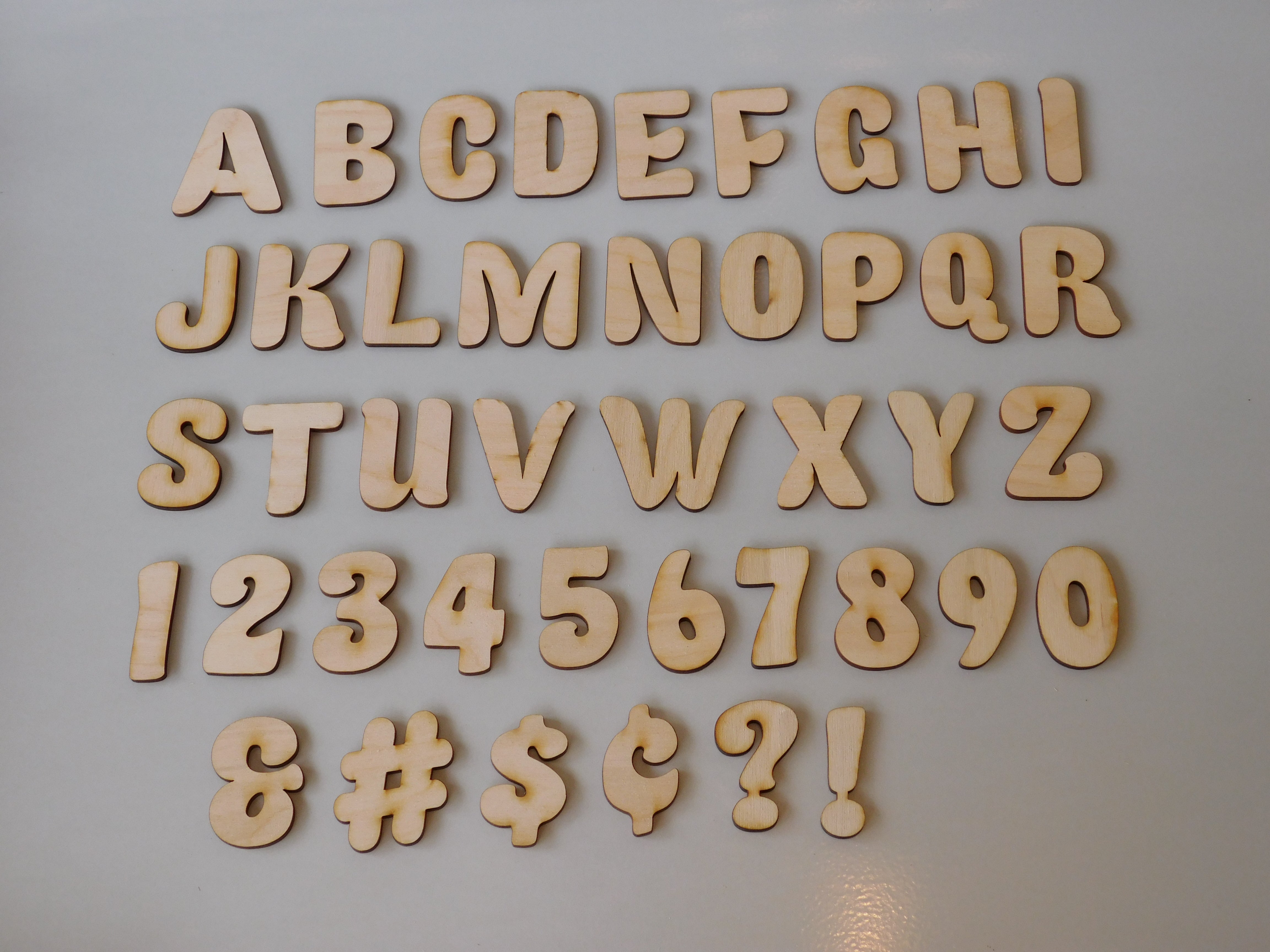 6 INDIVIDUAL Fatty Font Letters & Numbers – Make a Wood Sign