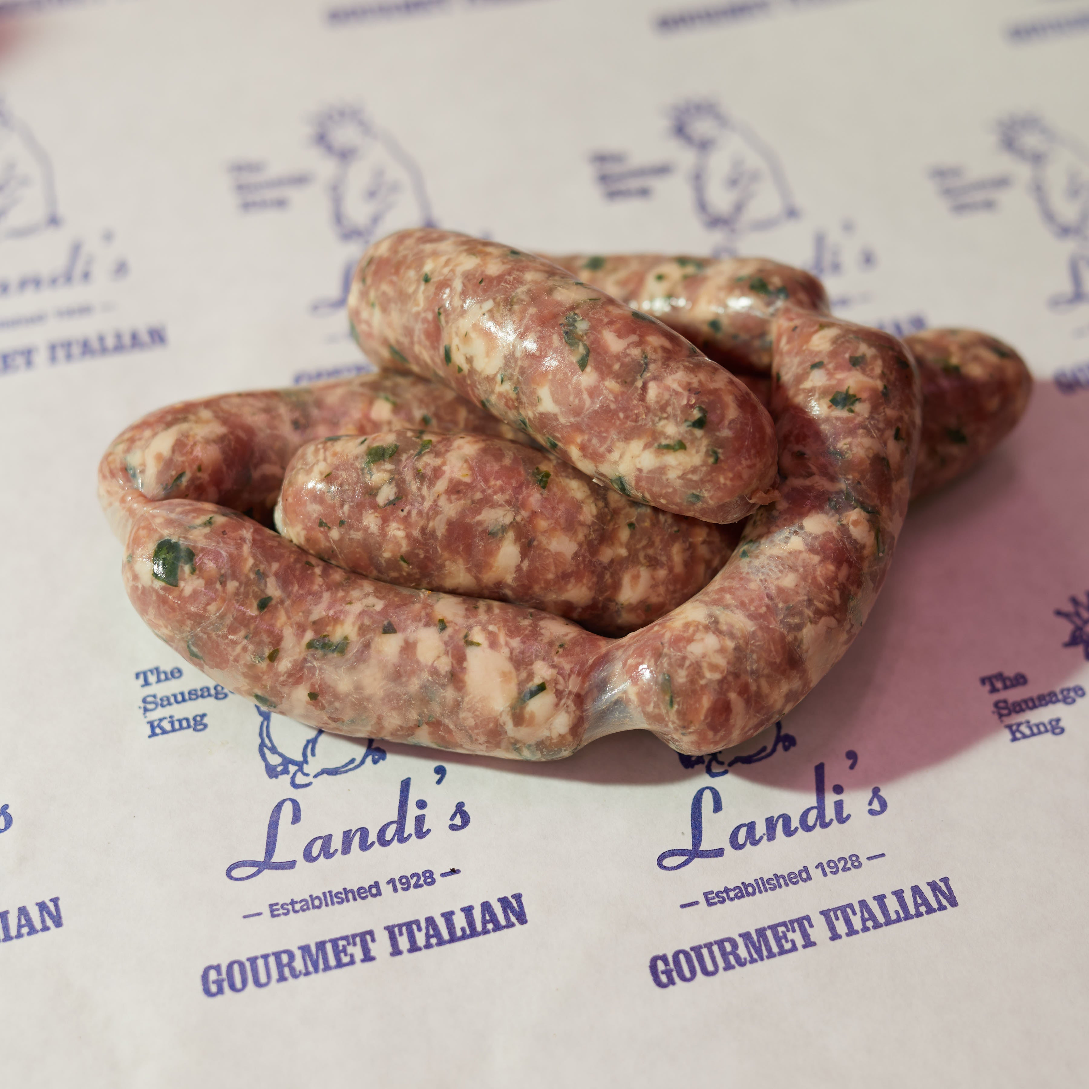 Pork King Cheese & Parsley Sausage 5 Lb - meadowhillfarms