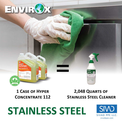 EnvirOx Hyper Concentrate Makes The Best Stainless Steel Cleaner