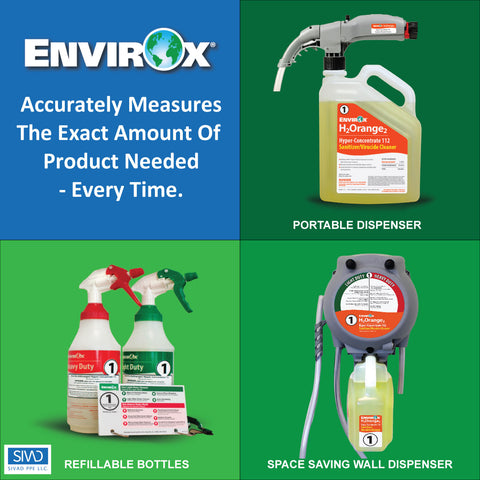 EnvirOx accurately measures the exact amount of product needed - every time.