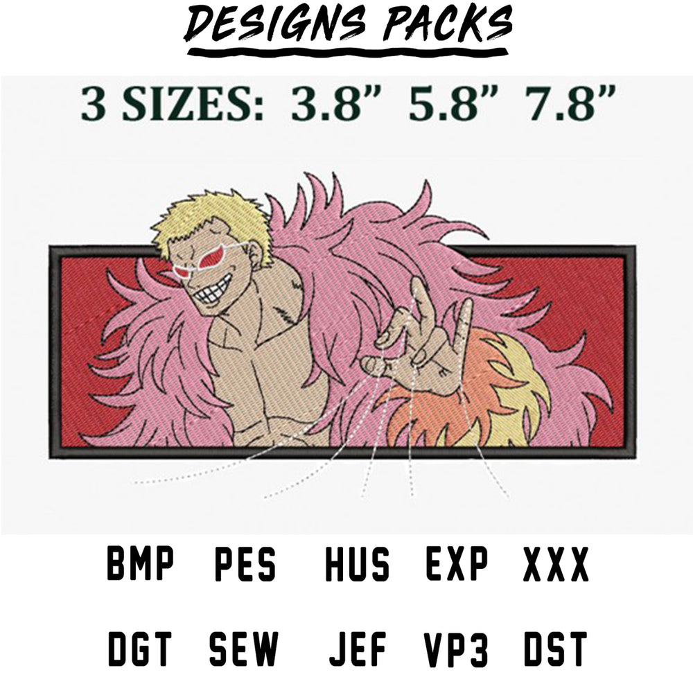 Doffy king embroidery design, One piece embroidery, Anime de - Inspire  Uplift