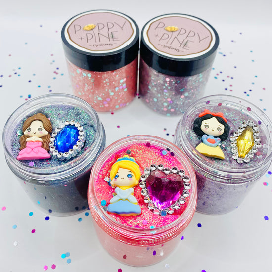 Princess Playdough Jars