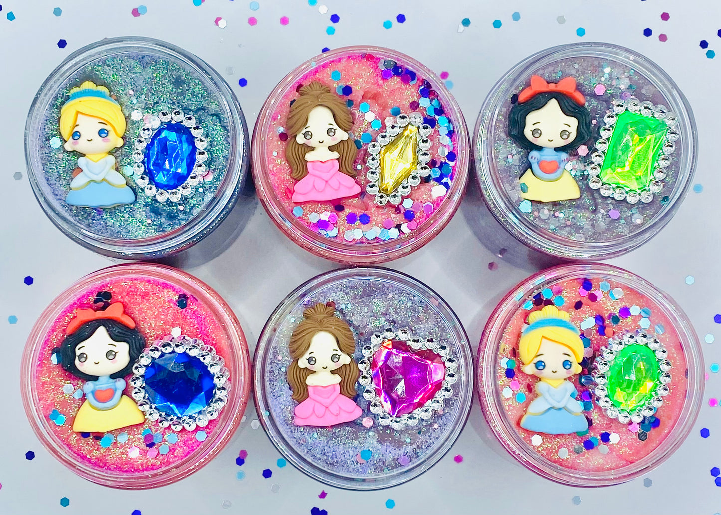 Princess Playdough Jars