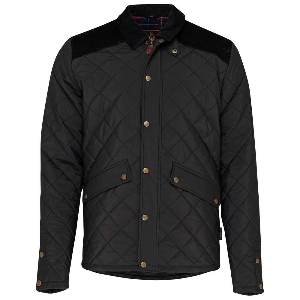 Wilde & King - Mens Barnard Quilted Jacket (Black)