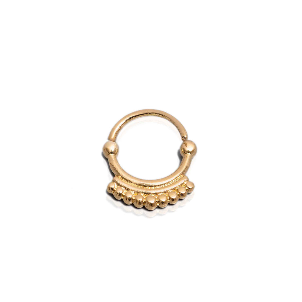 Buy 18g Septum Ring for Pierced Nose, Septum Jewelry, Gold Septum, Septum  Piercing, Gold Septum Ring, Tribal Septum Ring Online in India - Etsy