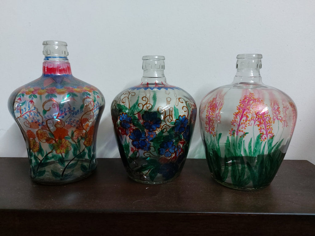 TLELI- Glass bottle painting– Thalir Leed®