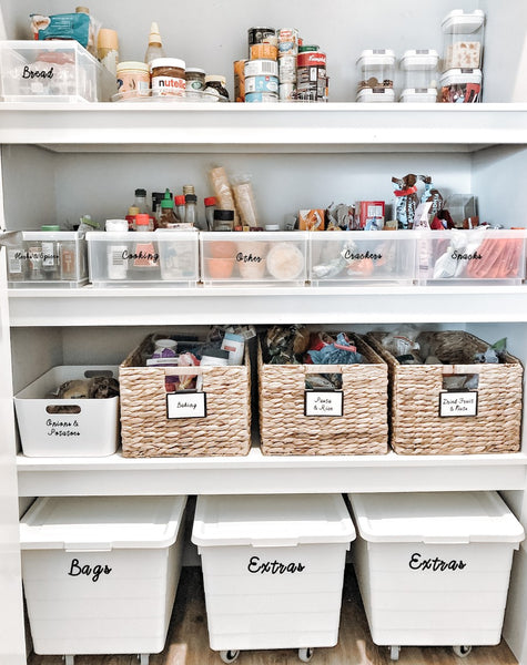 organised kitchen pantry