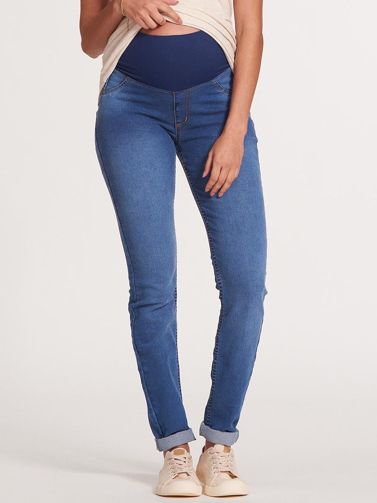 Ripped Knees Light Blue Boyfriend Jeans - blue / S  Calça jeans fit, Jeans  de mulheres, Calça jeans para gestantes