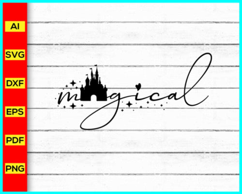 50th Anniversary Park SVG Magical Castle Family Trip SVG 