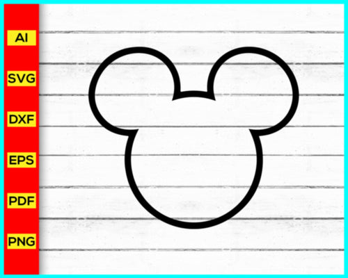 mickey mouse head with pants clip art