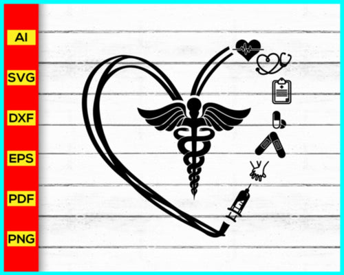 Round Medical Cross SVG  Nurse SVG Gráfico por lddigital