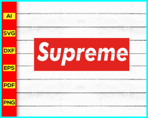 Supreme SVG, Supreme Logo SVG, Supreme SVG, LV Supreme Logo