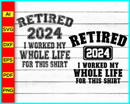 Officially Retired 2023 SVG, Retirement Gráfico por Premium Digital Files ·  Creative Fabrica