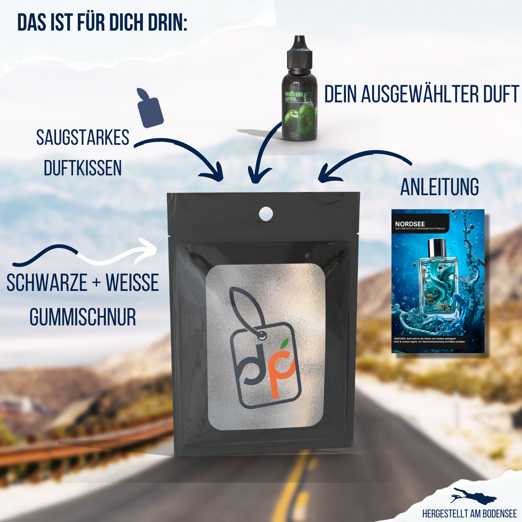 BeNsil Duftbaum Auto Personalisiert - duftbaum Auto mit eigenem  Bild/Foto/Text/Logo, Personalisiert Lufterfrischer für Auto, Familie,  Geschenke (doppelseitiger Druck) : : Auto & Motorrad