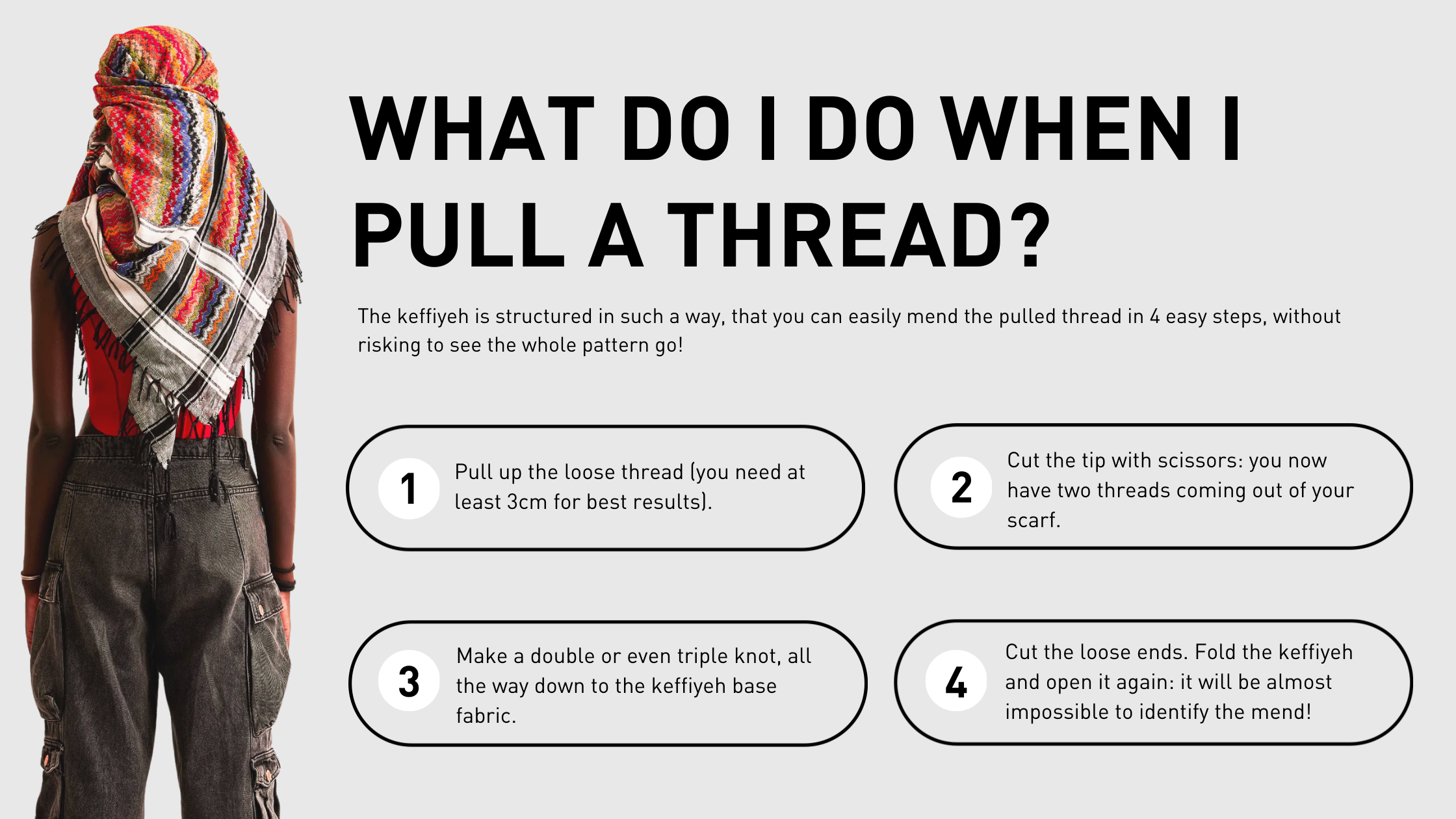 WHAT DO I DO WHEN I PULL A THREAD?