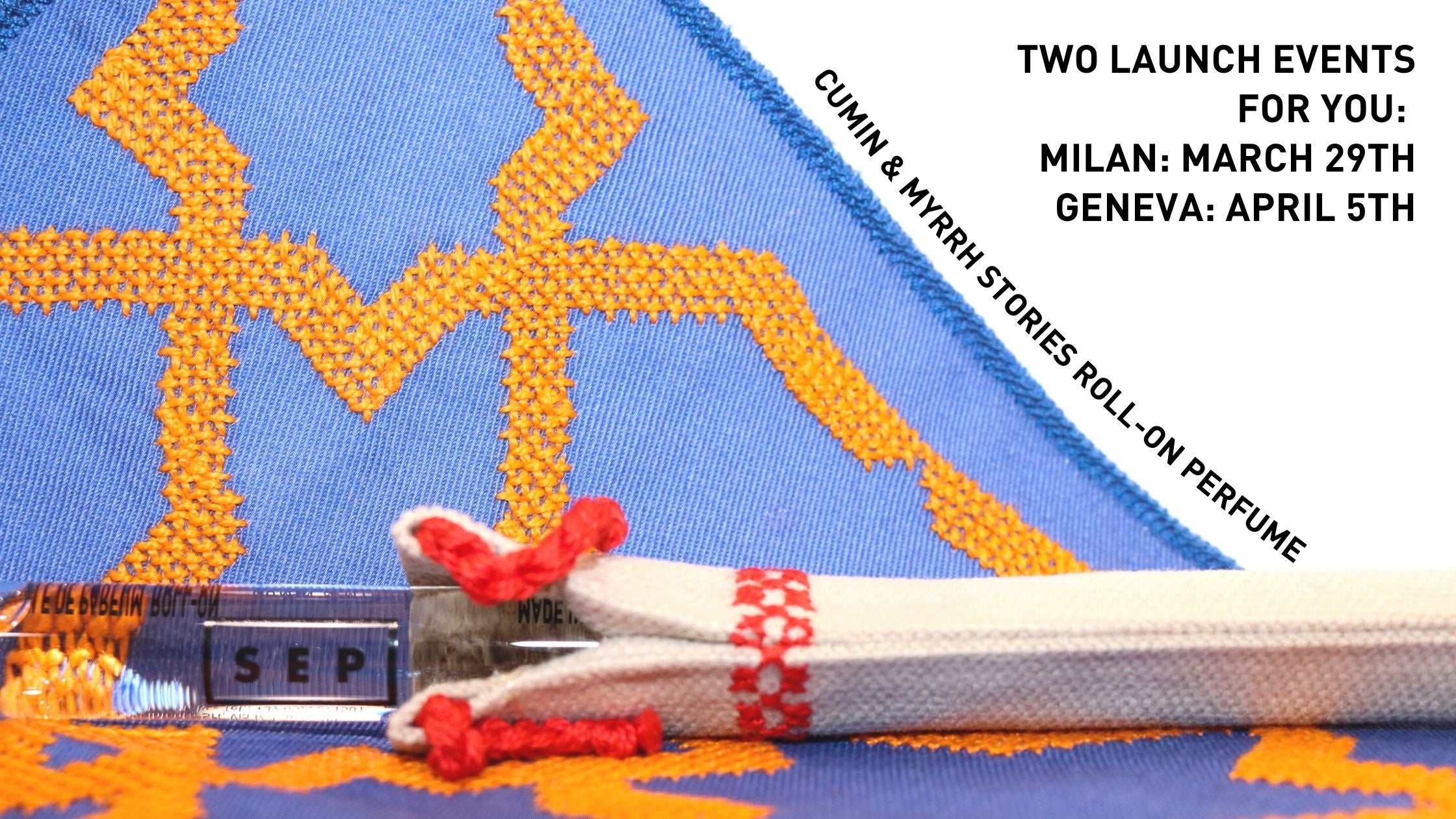 TWO LAUNCH EVENTS FOR YOU:  MILAN: MARCH 29th GENEVA: April 5th