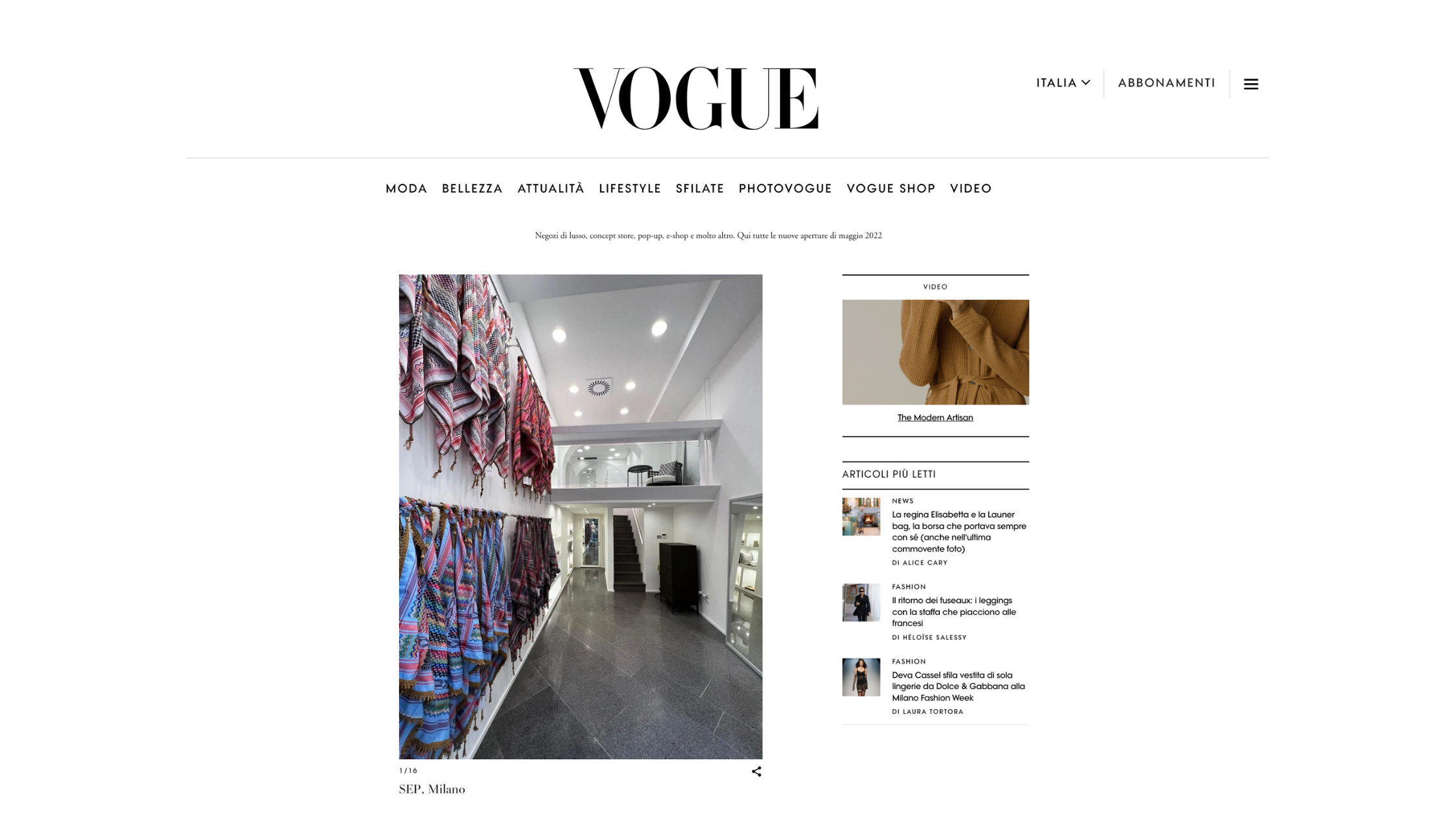 Vogue Italia for SEP Milano