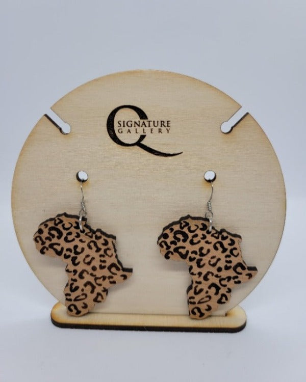 Africa leopard earrings