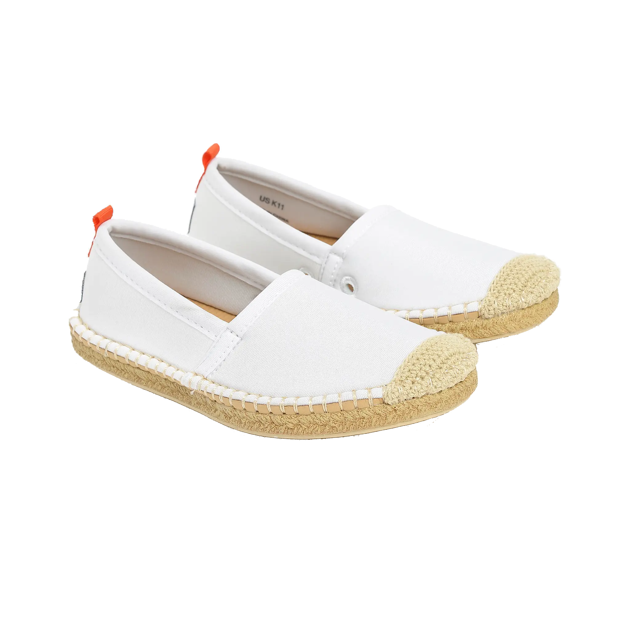 WHITE - KIDS BEACHCOMBER ESPADRILLE