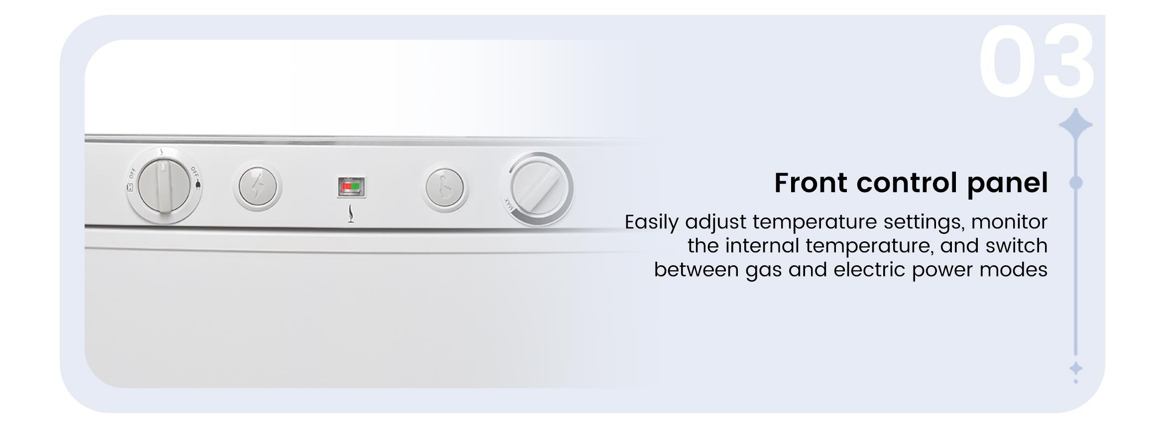 DSG-100L Front control panel