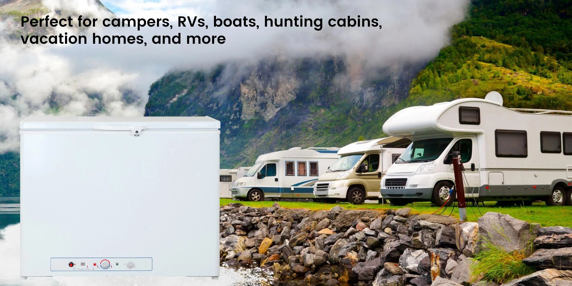 DSG-200B1E Perfect for campers, RVs, boats, hunting cabins, vacation homes, and more