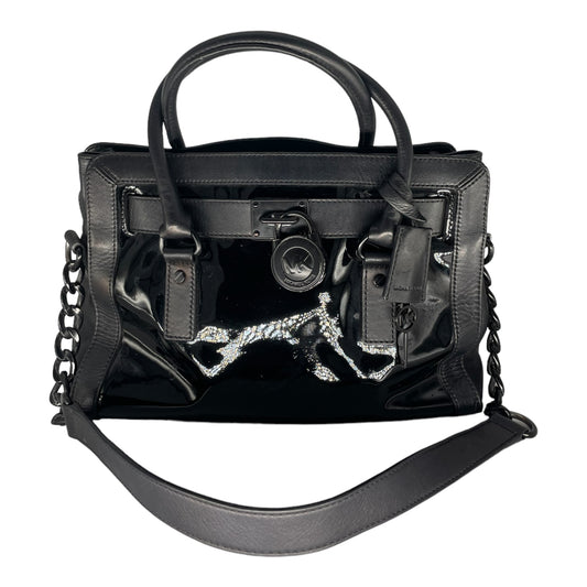 Michael Kors Hamilton Satchel Handbag - Black