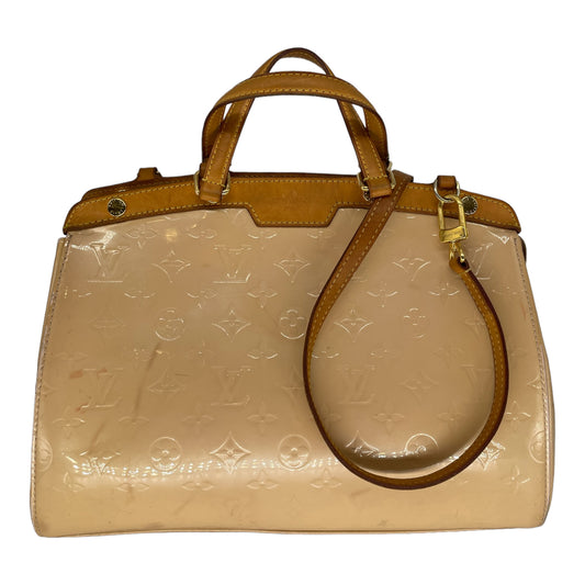 Louis Vuitton Beige Poudre Monogram Vernis Alma GM Handbag