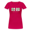 Heart Line - Damen Cannabis T-Shirt - dunkles Pink