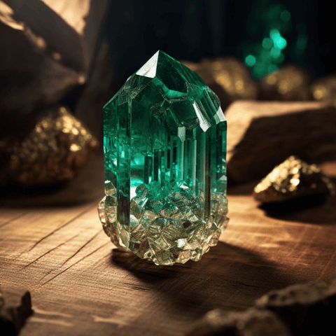 emerald gemstone rough