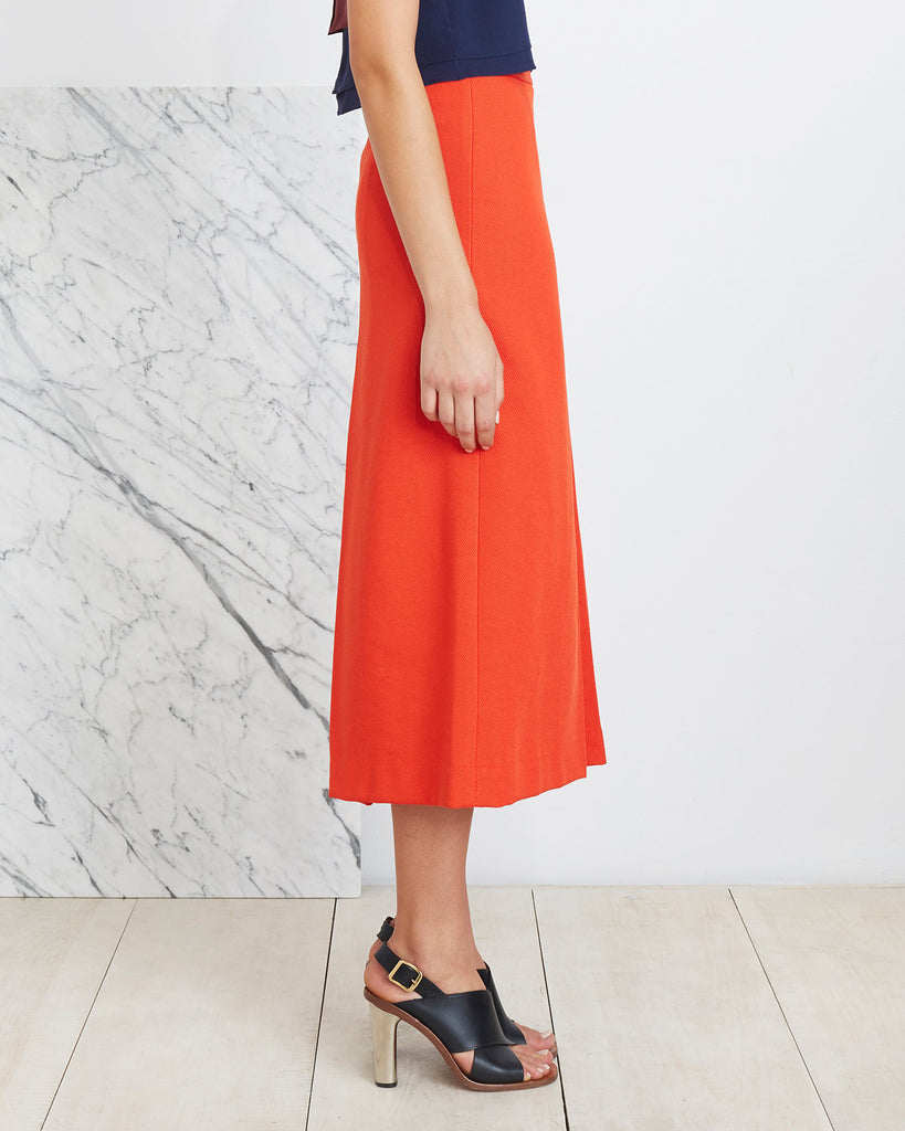 Apiece Apart | Isabel Double V Skirt in Persimmon -FINAL SALE – SAANS