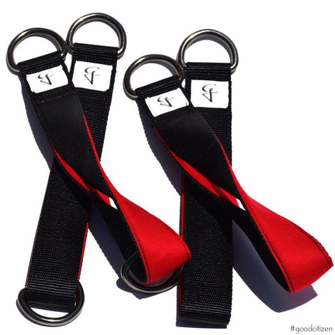 Black and Red Good Citizen Personal Pilates Loop Straps