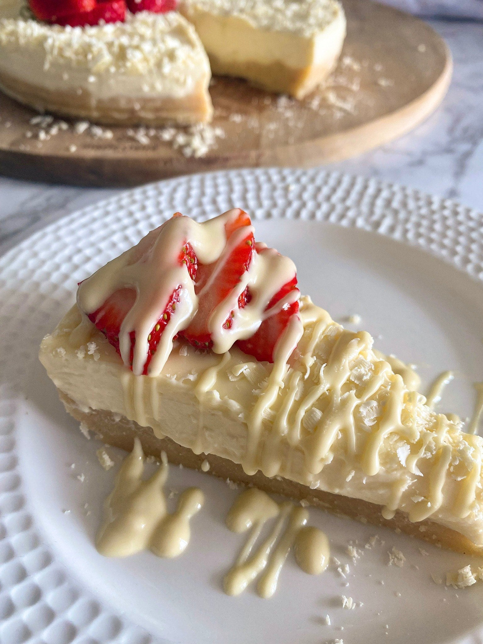 White Chocolate Cheesecake 