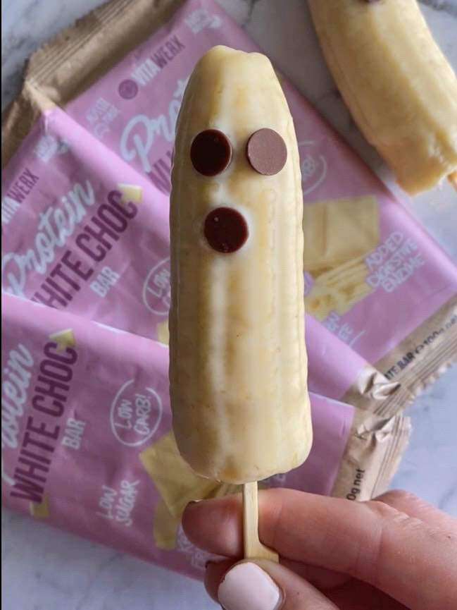 Chocolate Banana Ghosts 