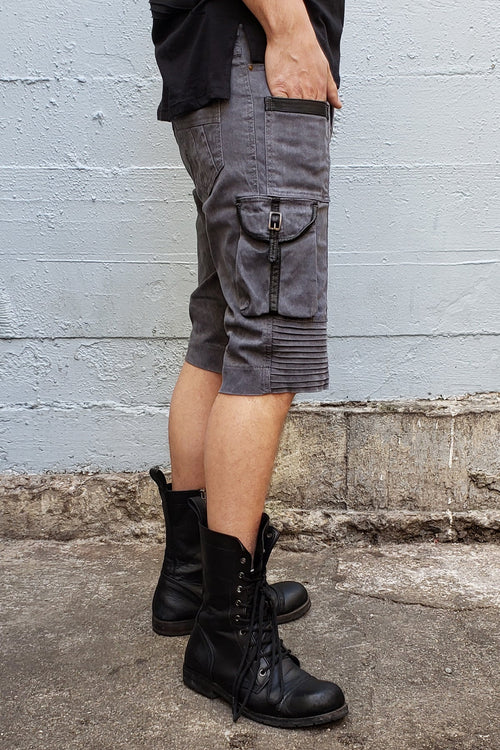 Jan Hilmer-Women’s Leather Combo Hot Pants Shorts