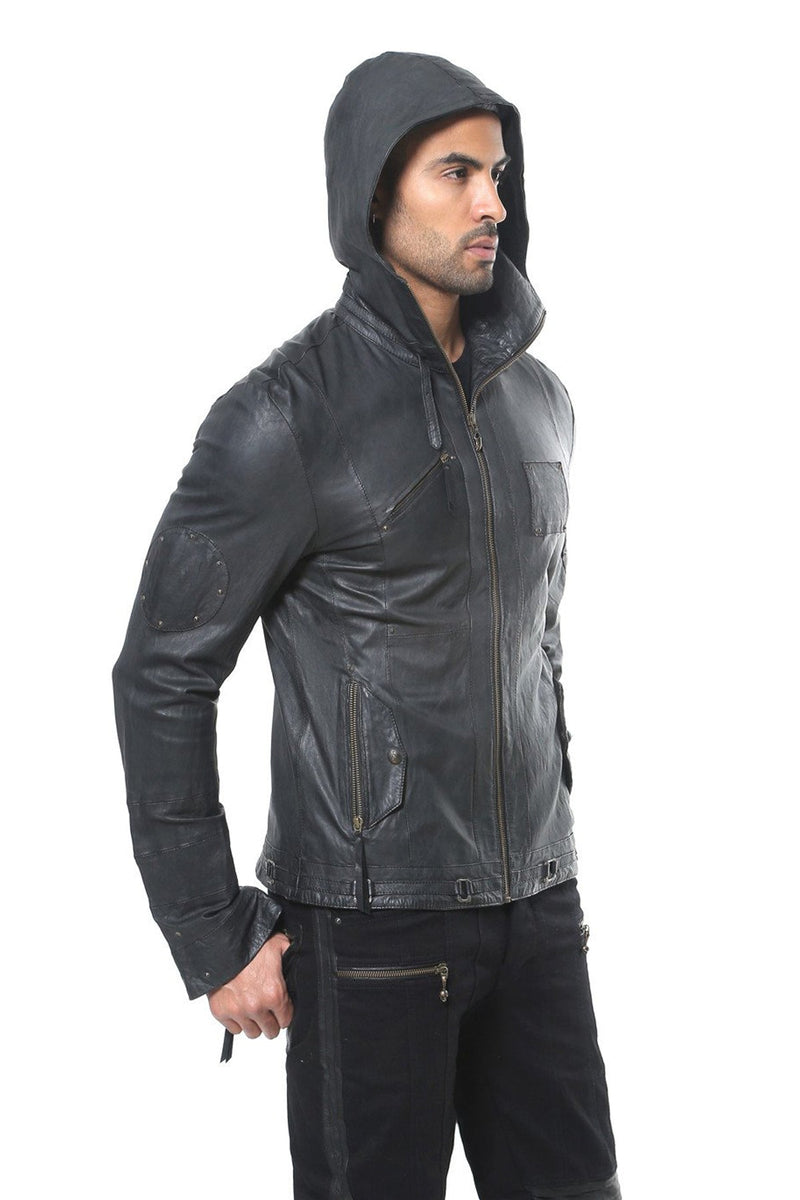 Jan Hilmer Tiger Leather Hoody – FIVE AND DIAMOND