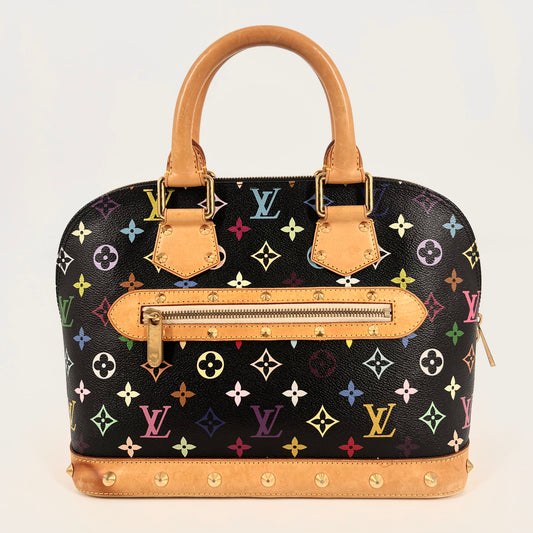 LOUIS VUITTON Monogram Multicolor Greta Black 1295958