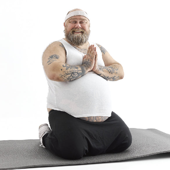 Man Working Out on Yoga Mat - BN Healthy