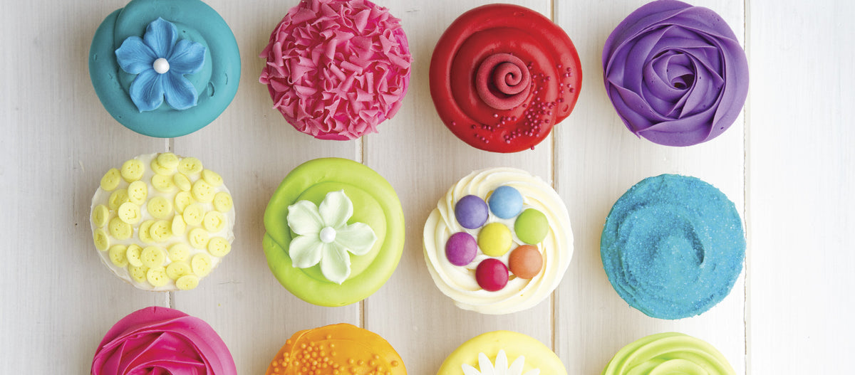 Colourful cupcakes