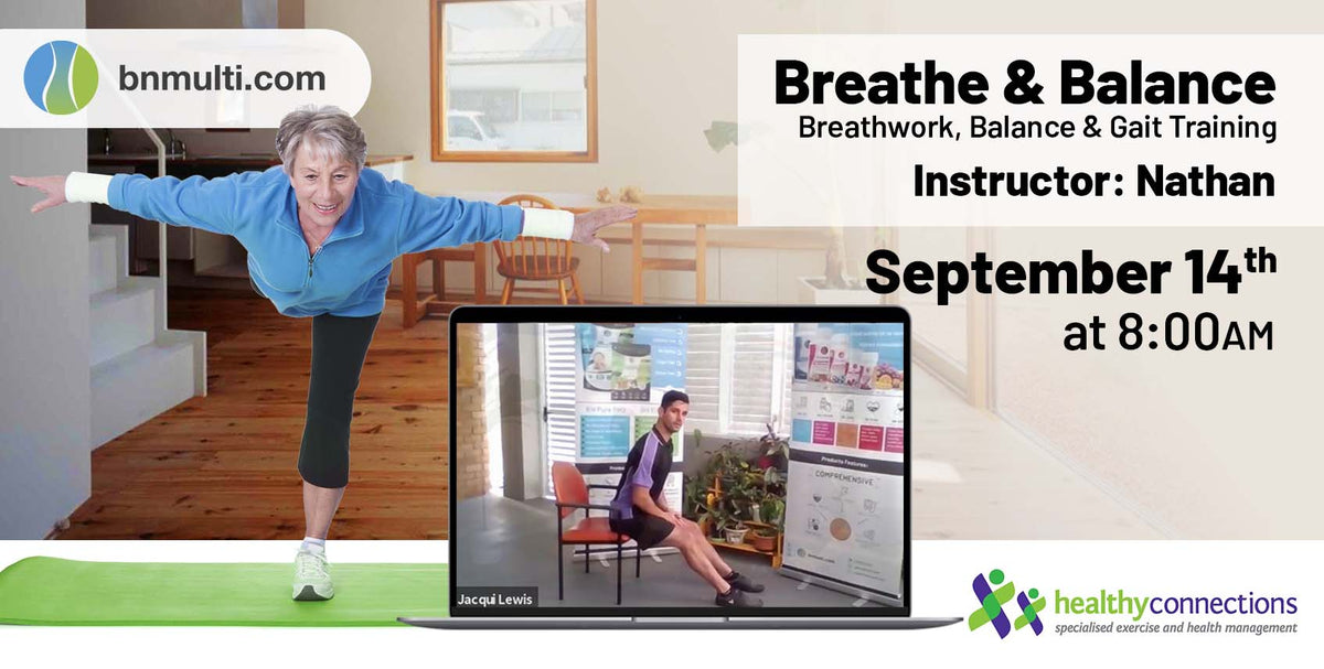 breathwork, balance and gait training