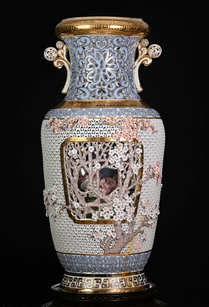 Chaozhou Hollow Ceramic Vase