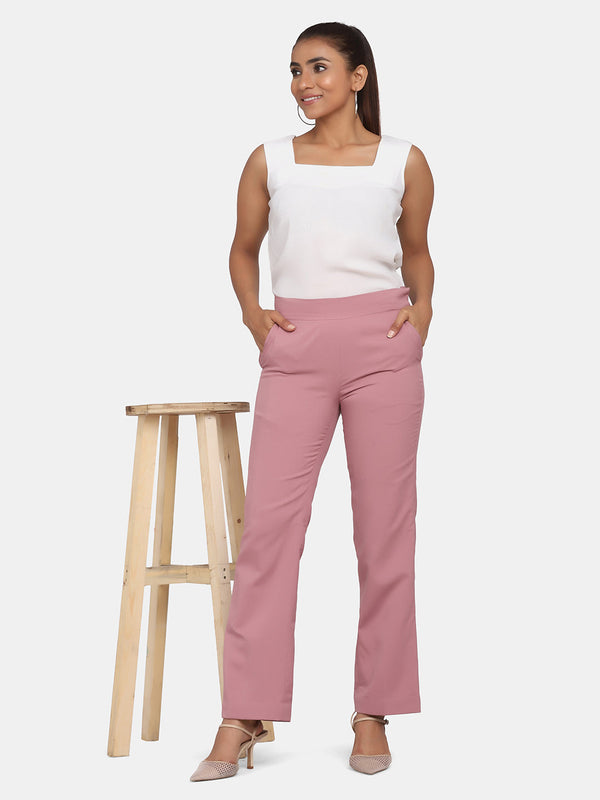 Plus Size Casual Pants Women's Plus Solid Waffle Elastic - Temu