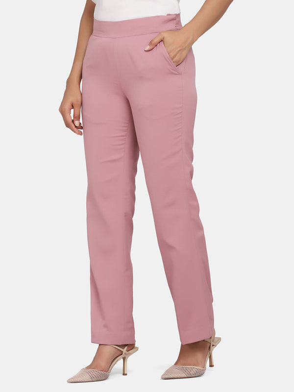 Dusty Pink Pantsuit for Women, Pink Formal Pantsuit for Office