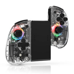 DOYOKY Wireless RGB Joycon Controller for Switch/Switch OLED-Transparent Discovery-DOYOKY