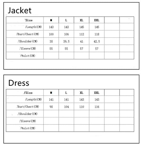 women's fashion splicing dresses set size information