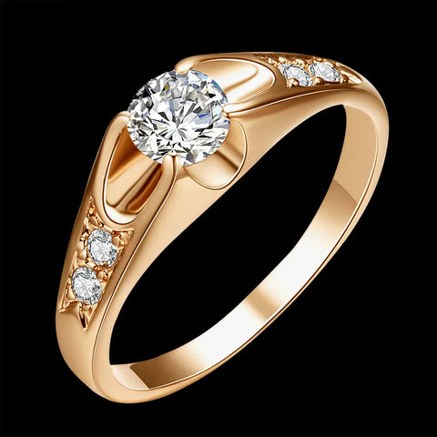 women's copper engagement ring